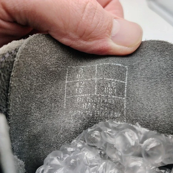 Dr. Martens Original Hayley Grey Suede Buckle Zip Up Ankle Boots Womens Size 10L - Picture 5 of 8